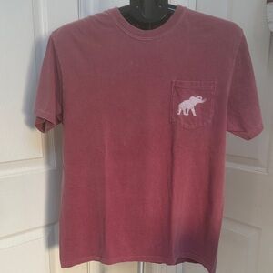 Men's Distressed Red Graphic T-Shirt by Comfort Colors in Size M